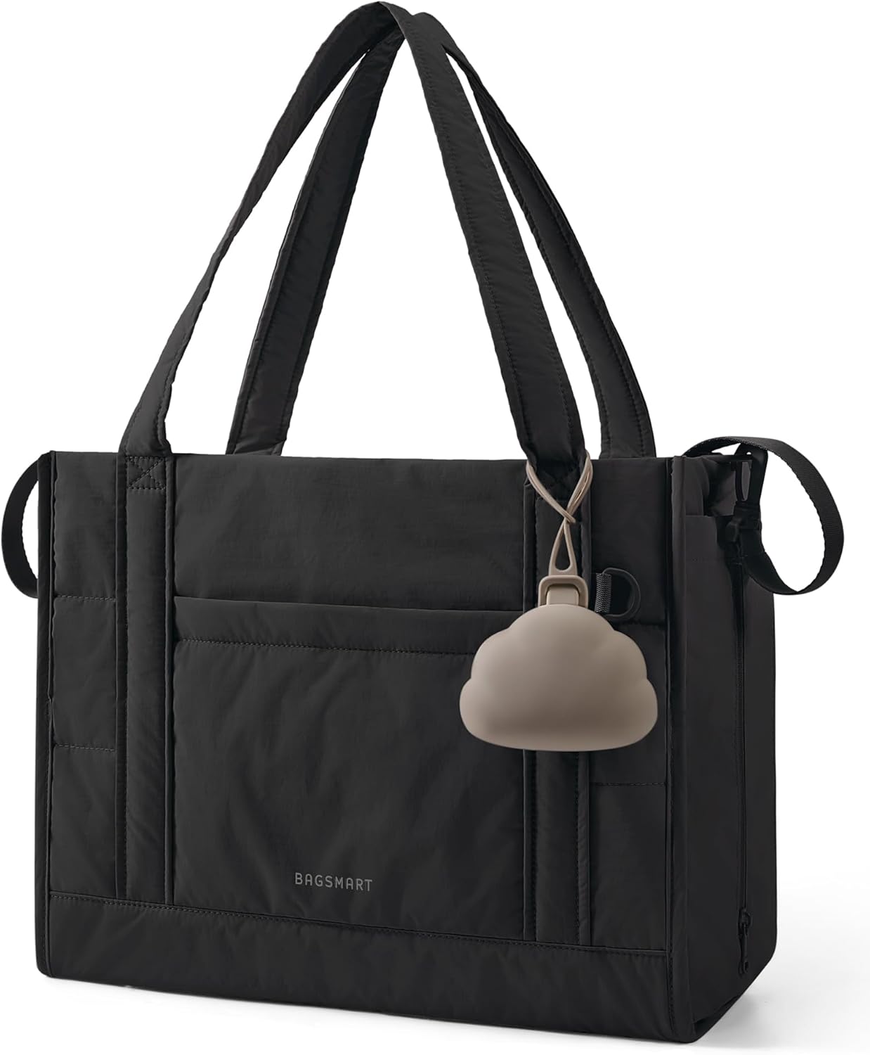 BAGSMART Crush Bow Diaper Bag Tote Large Waterproof Puffer Travel Tote with Changing Pad for Babies 0-14 Months TikTokShopJumpstartSale