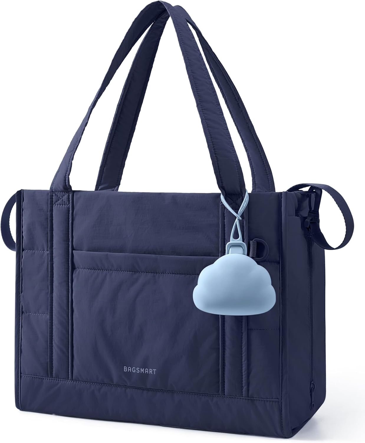 BAGSMART Crush Bow Diaper Bag Tote Large Waterproof Puffer Travel Tote with Changing Pad for Babies 0-14 Months TikTokShopJumpstartSale